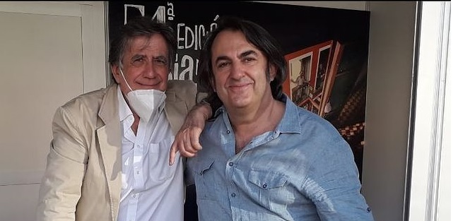 Luis Landero y Miguel Ã�ngel de Rus en la Feria del Libro de Valladolid